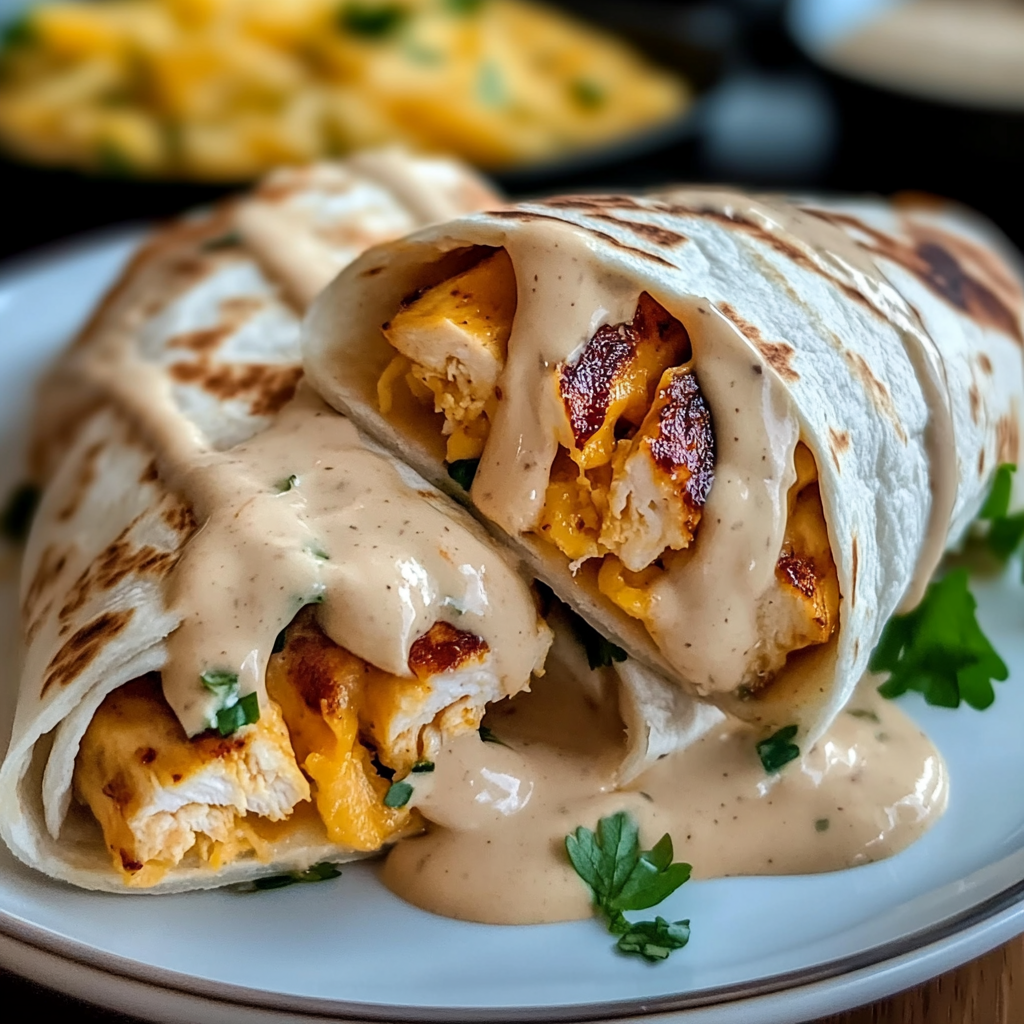 Cheesy Garlic Chicken Wraps for a Mouthwatering Meal 19 Cheesy Garlic Chicken Wraps