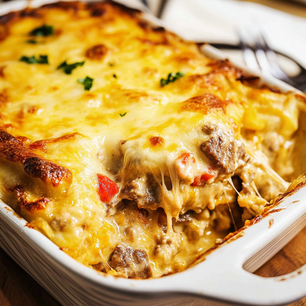 Cheesy Low Carb Philly Cheesesteak Casserole Delight 18 Cheesy Low Carb Philly Cheesesteak Casserole