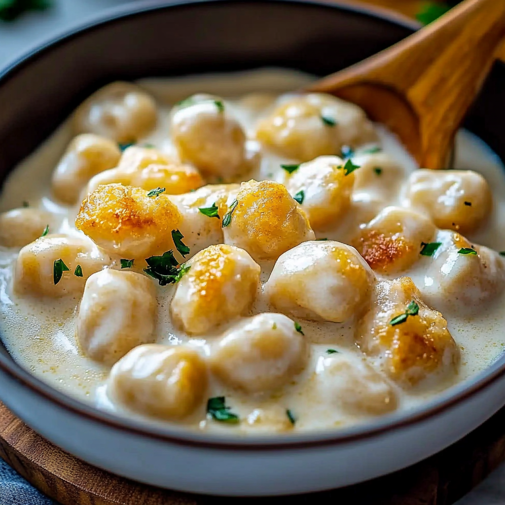 Delicious Creamy Crack Chicken Gnocchi