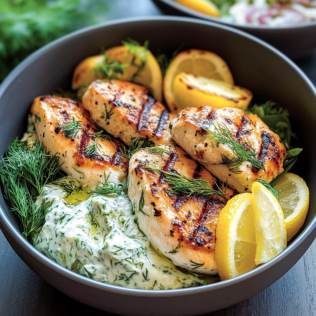 Mediterranean-Inspired Lemon-Dill Chicken Bowls 17 Mediterranean-Inspired Lemon-Dill Chicken Bowls