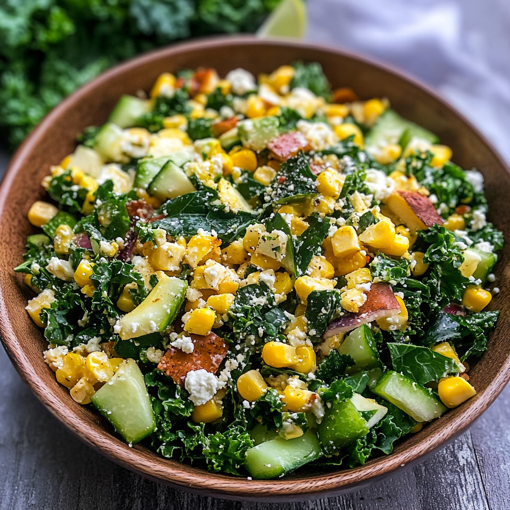 Mexican Street Corn Kale Salad