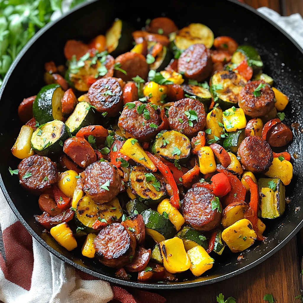 One Pan Sausage and Veggies Skillet Delight 18 One Pan Sausage and Veggies Skillet