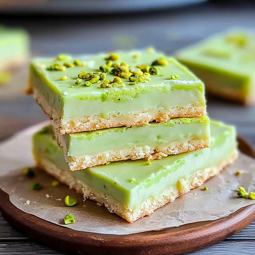 Pistachio Pudding Sugar Cookie Bars