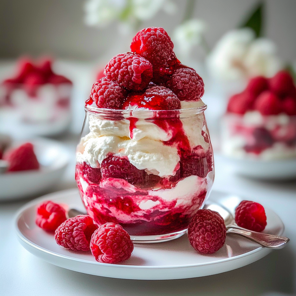 Raspberry Fool with Whipped Mascarpone