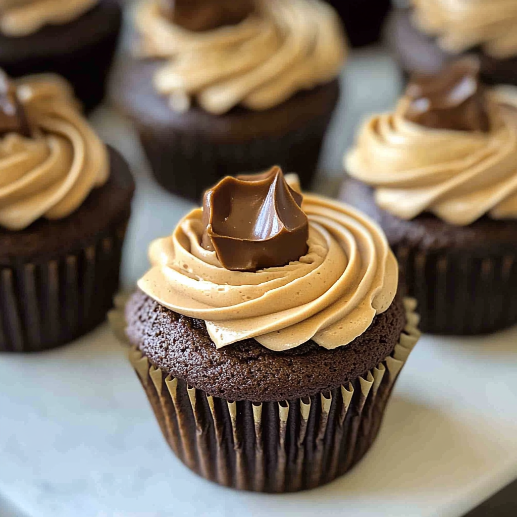 Chocolate Peanut Butter Cupcakes