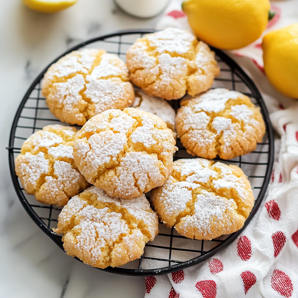 Lemon Crinkle Cookies