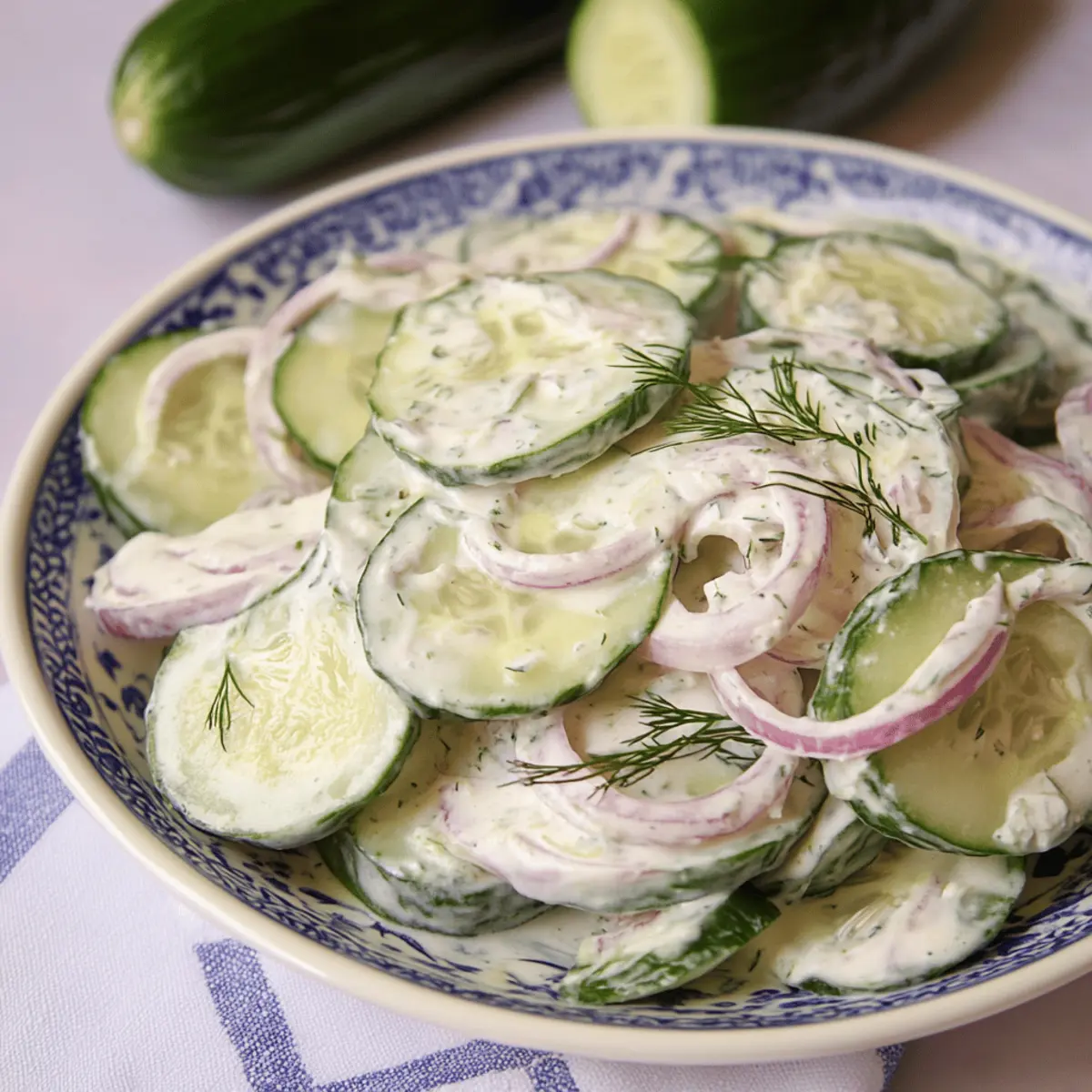 Creamy Cucumber Salad