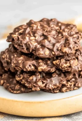 Chocolate Peanut Butter No Bake Cookies