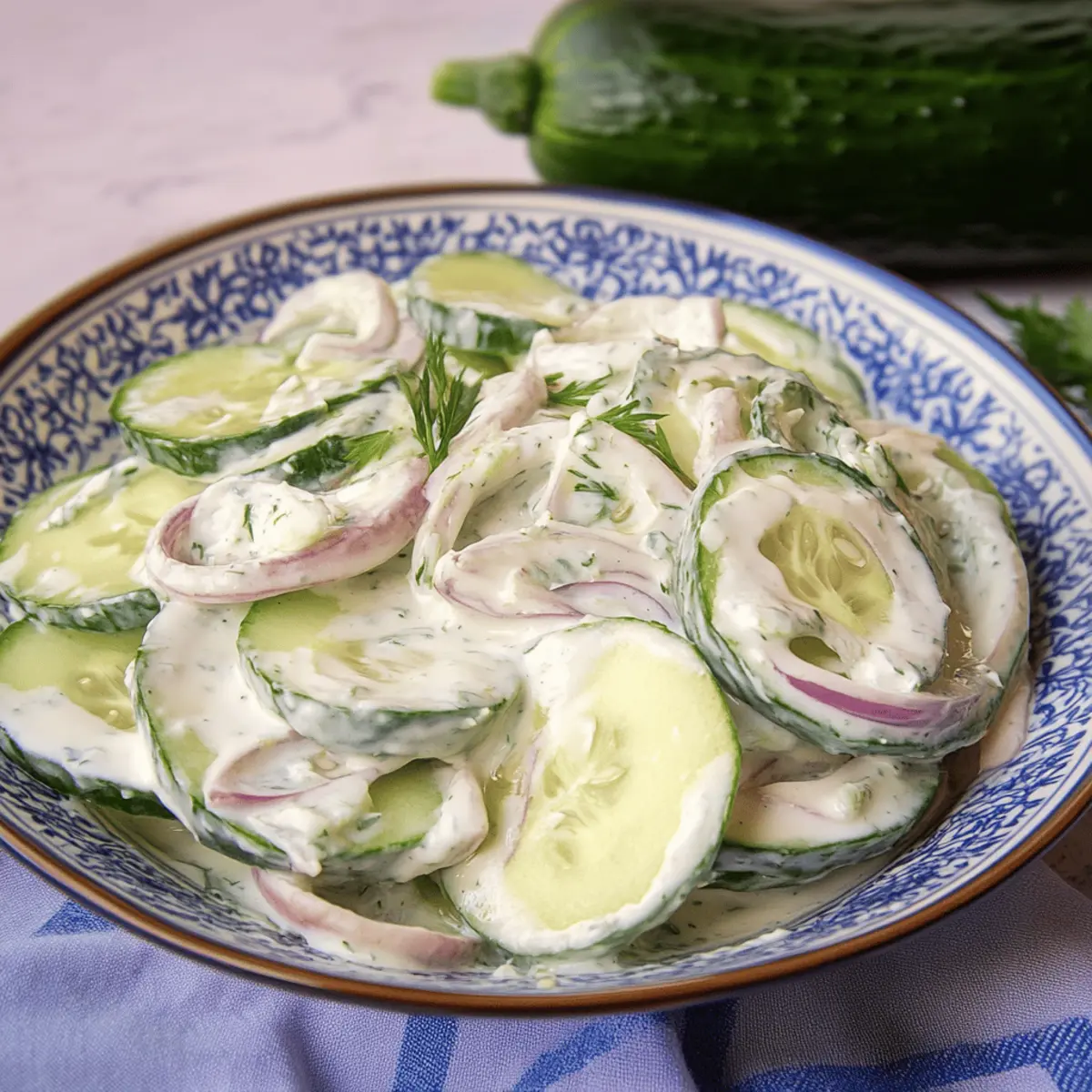 Deliciously Creamy Cucumber Salad That'll Refresh Your Summer 4