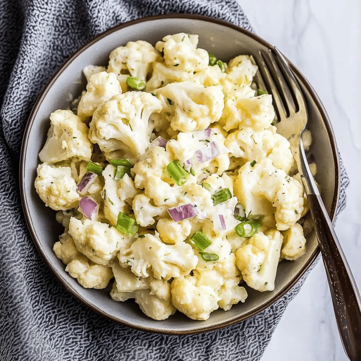 Irresistibly Creamy Cauliflower Potato Salad You'll Love 4 gkhqcupcdcsvdgirlwrg