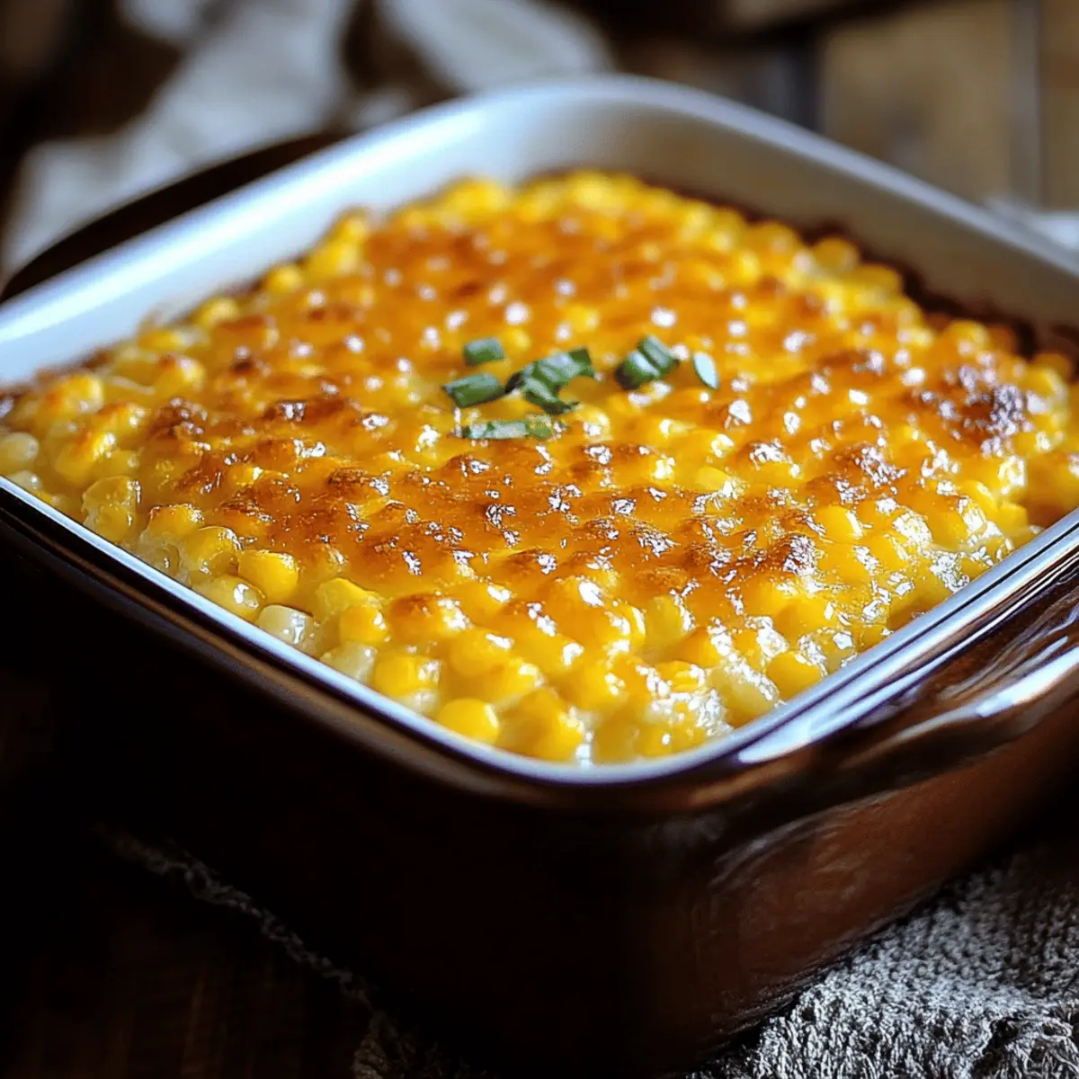 Honey Glazed Corn Casserole-Sweet Comfort Dish
