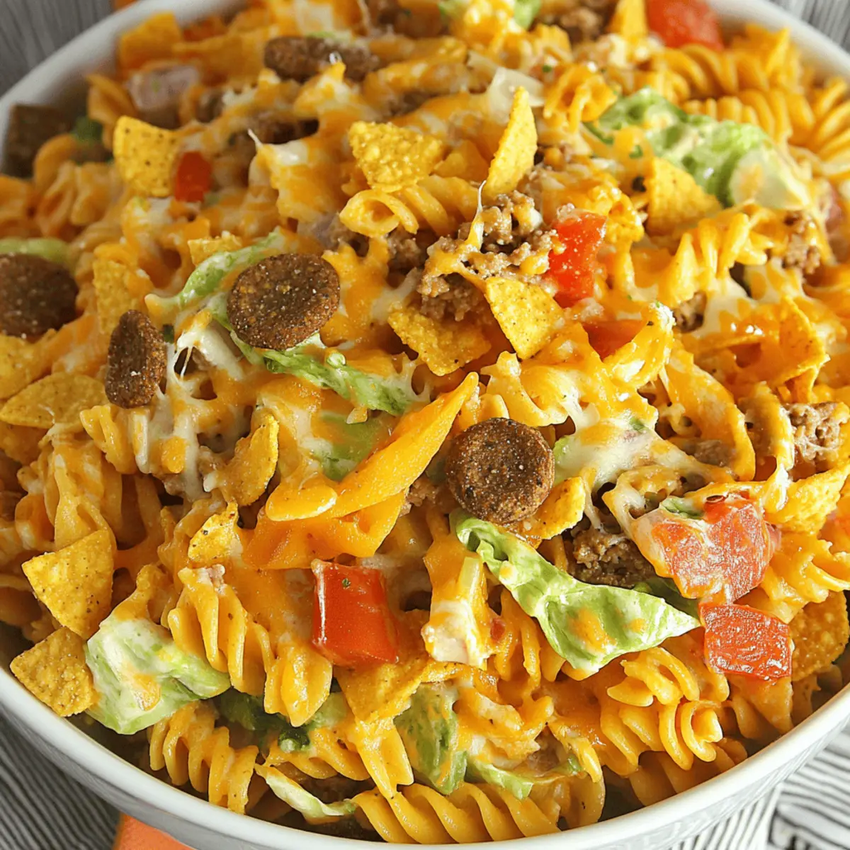 Doritos Locos Taco Pasta Salad!