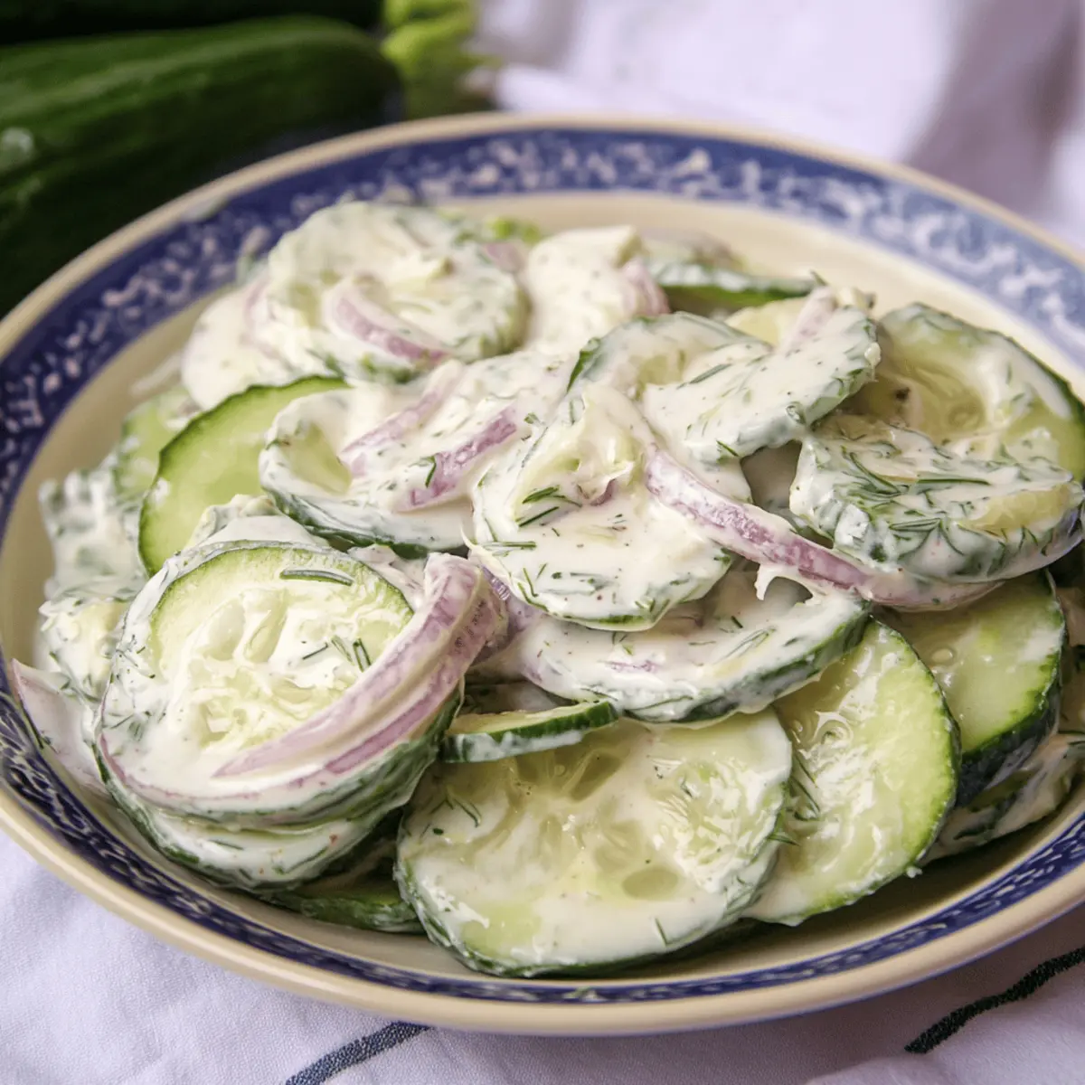 Deliciously Creamy Cucumber Salad That'll Refresh Your Summer 2