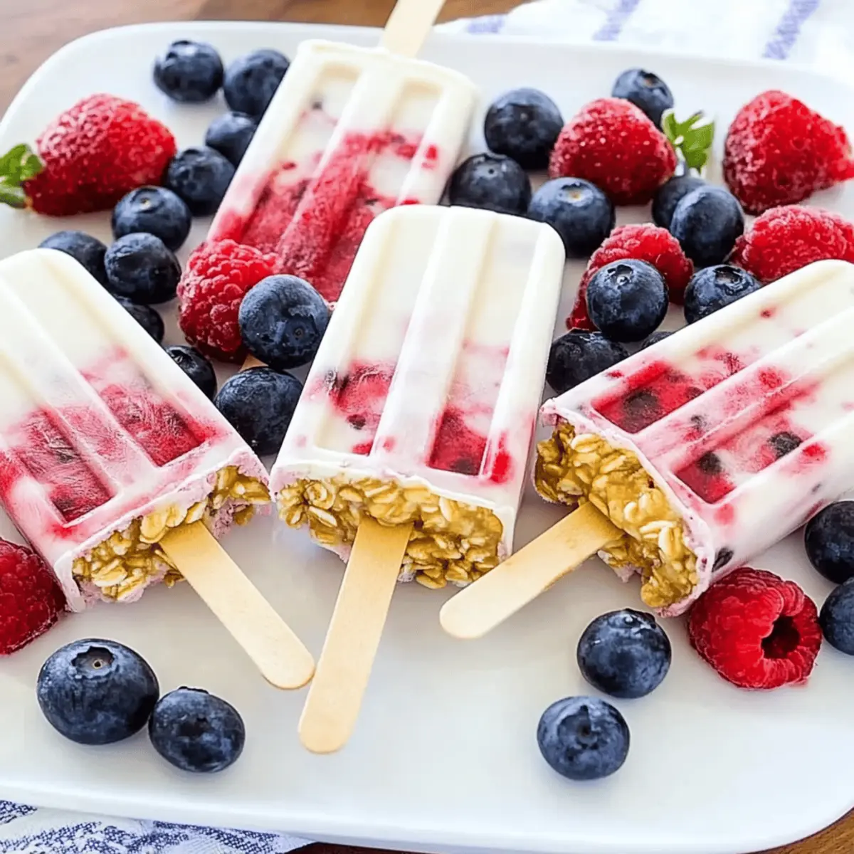 Breakfast Yogurt Popsicles