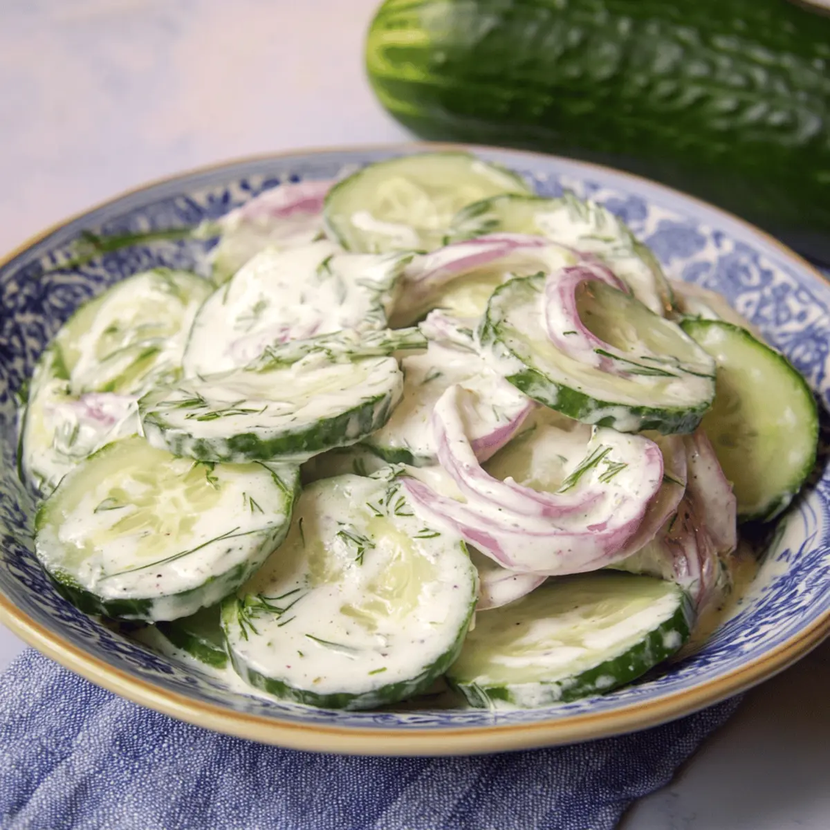 Deliciously Creamy Cucumber Salad That'll Refresh Your Summer 3 oaisiwijos1pz9mz2ogv