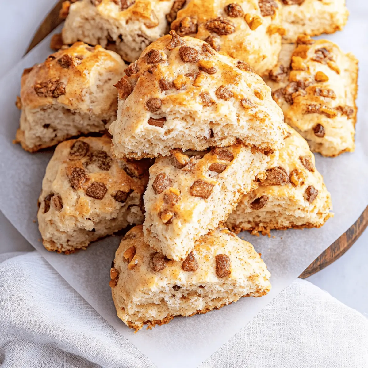 Cinnamon Eggnog Scones