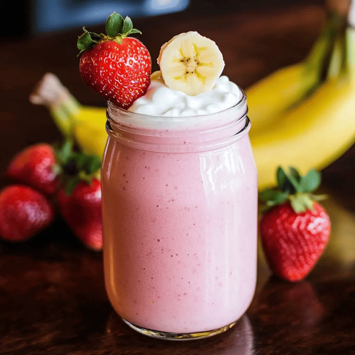 Refreshing Strawberry Banana Smoothie with Yogurt Bliss 3