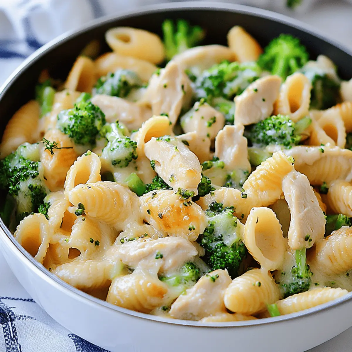 Cheesy Chicken & Broccoli Shells