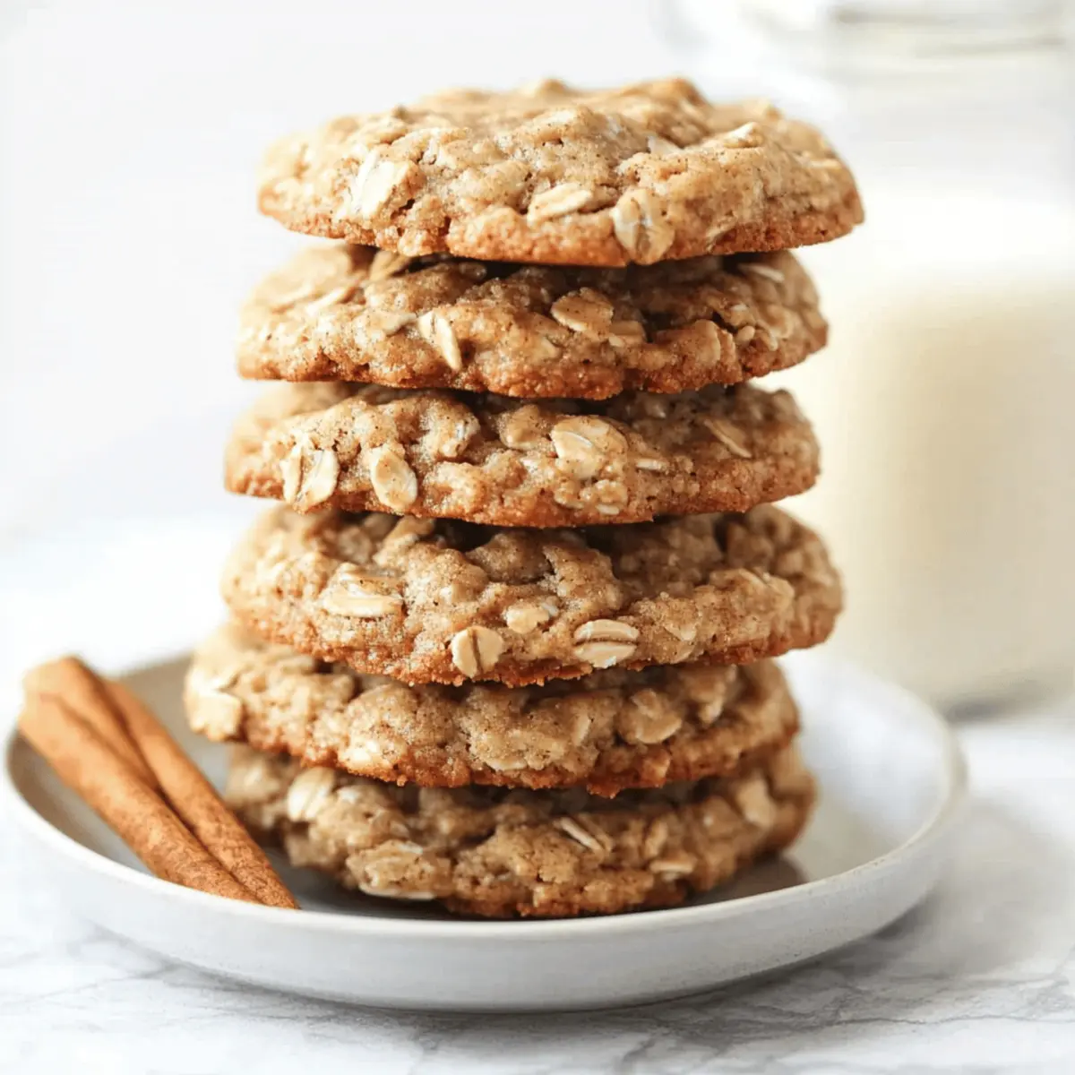 Spicy Cinnamon Oatmeal Cookies