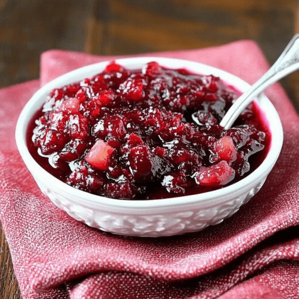 Apple Cinnamon Cranberry Sauce