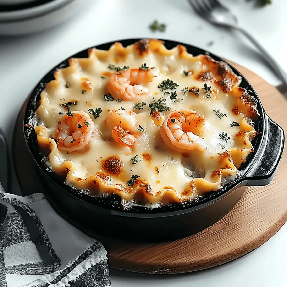 Irresistible Seafood Lasagna Lobster Shrimp Delight