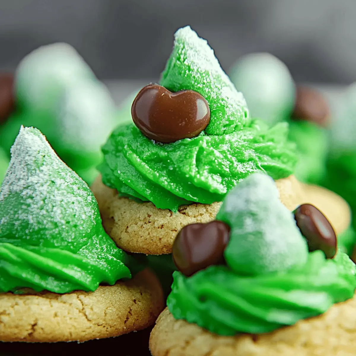 Grinch Cookies Hershey Kiss