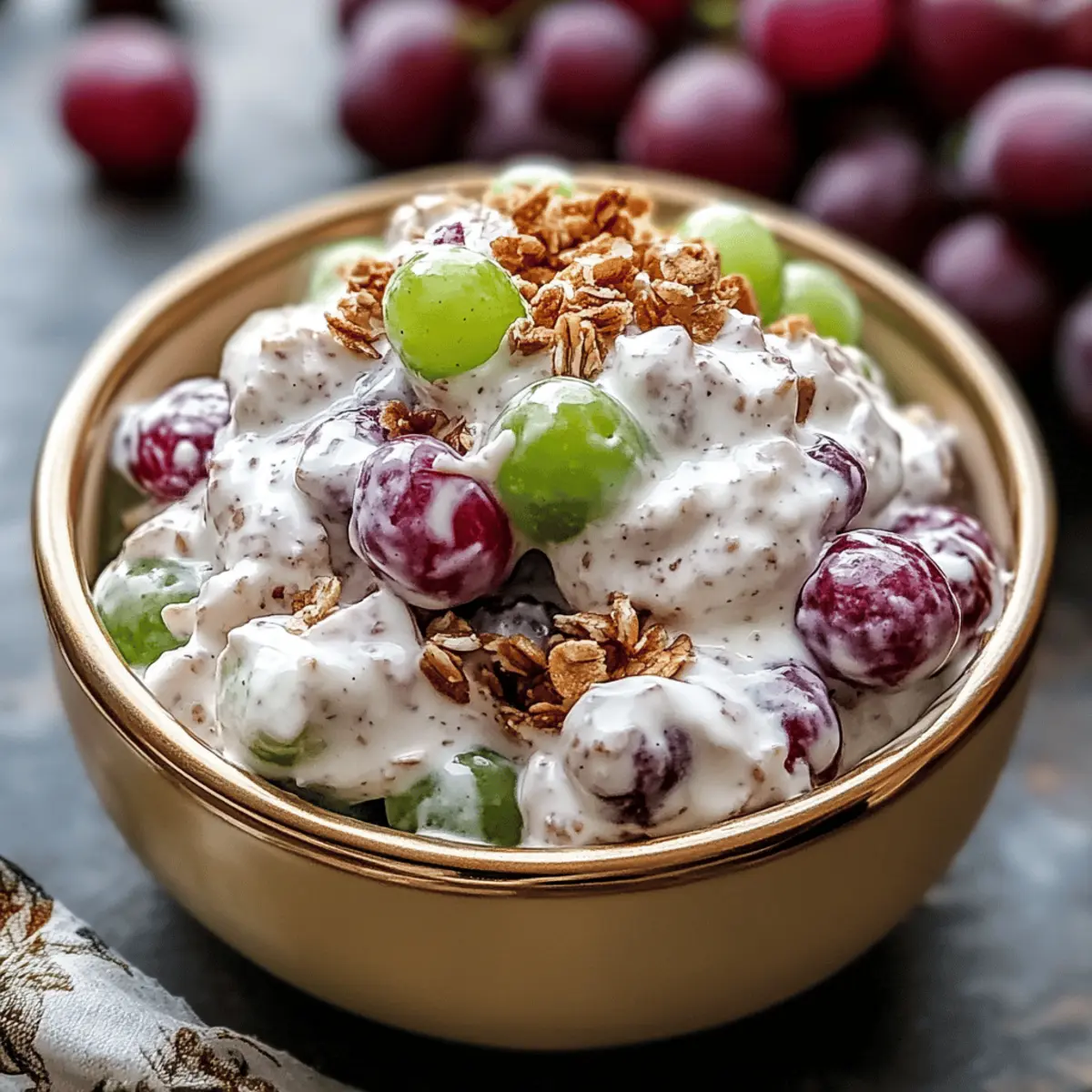 The Best Creamy Grape Salad Recipe That Rethinks Dessert!