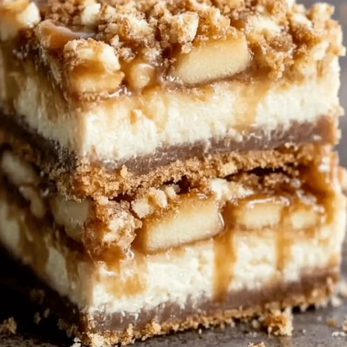 Caramel Apple Cheesecake Bars