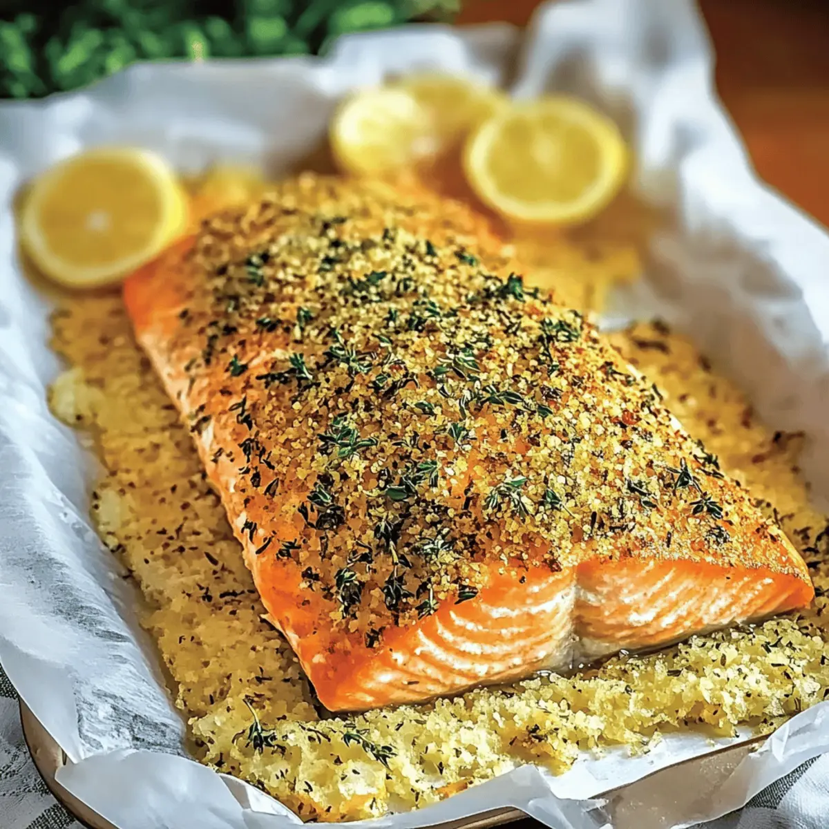 Savor the Best 30Min Baked Lemon Parmesan Herb Crusted Salmon 3