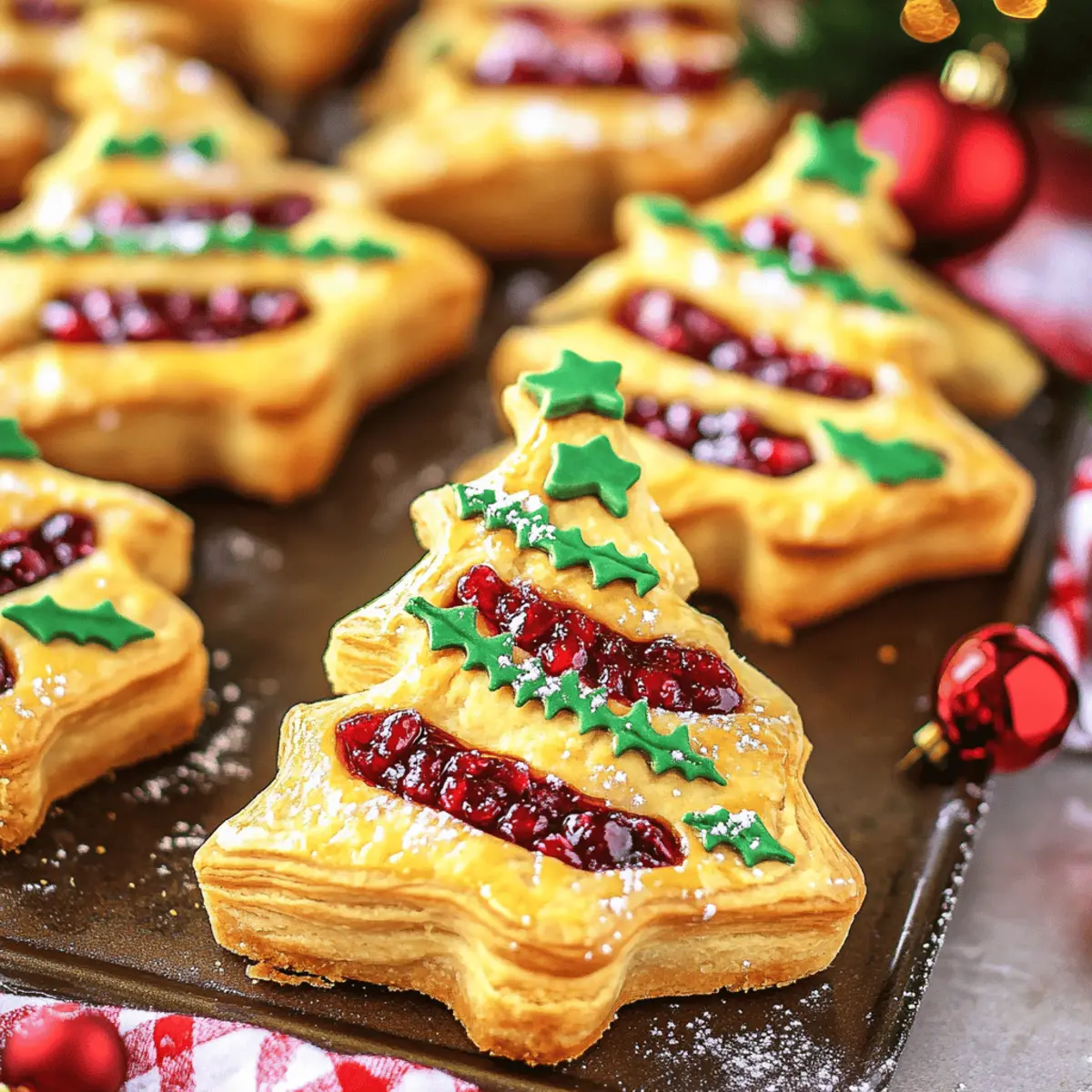 Irresistibly Festive Cranberry Orange Christmas Tree Pies 3