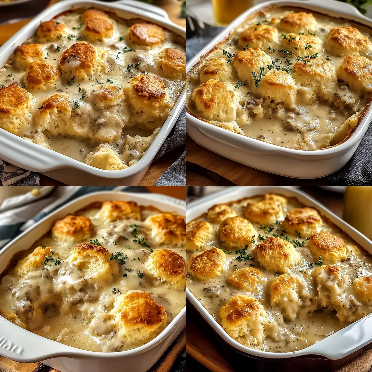 Irresistible Homemade Biscuits Gravy Breakfast Casserole Bliss 3