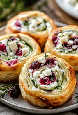 Cranberry Cream Cheese Pinwheels with Feta & Herbs Bliss