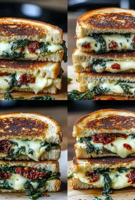Irresistible SunDried Tomato Spinach Ricotta Grilled Cheese