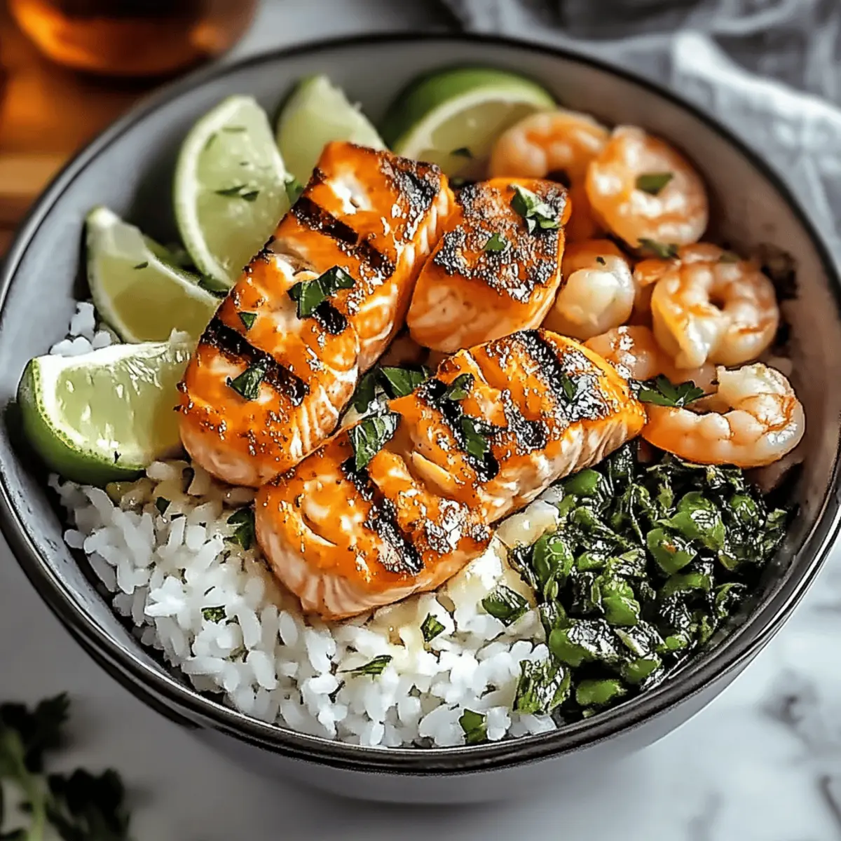 Delicious Easy Honey Garlic Salmon Shrimp Bowl Recipe Guide