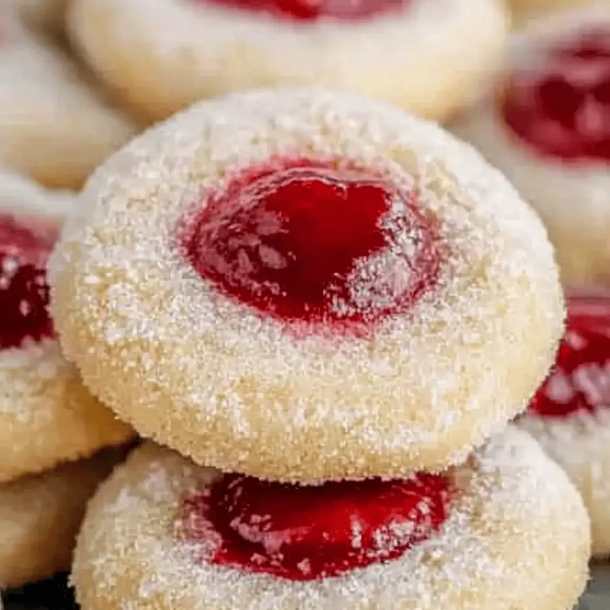 Raspberry Thumbprint Cookies