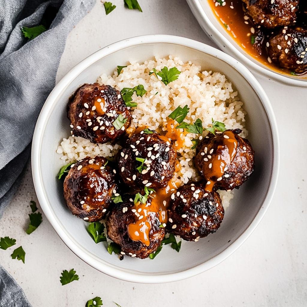 Korean Bbq Meatballs With Spicy Mayo image 5