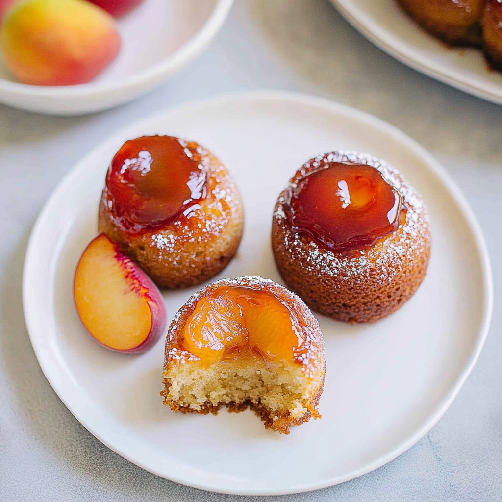 Peach Upside Down Mini Cakes image 5