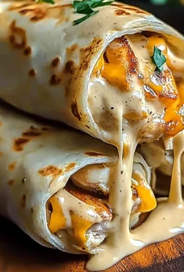 Cheesy Garlic Chicken Wraps image 1