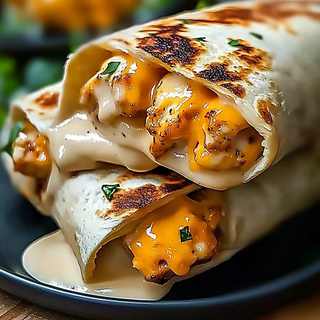 Cheesy Garlic Chicken Wraps image 5
