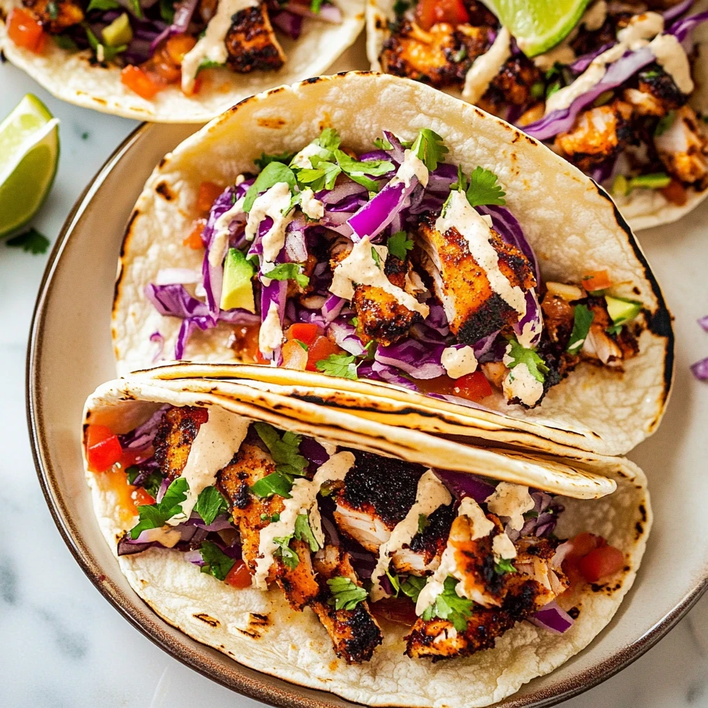 Delicious Blackened Fish Tacos Recipe 2 blackened fish tacos image 3