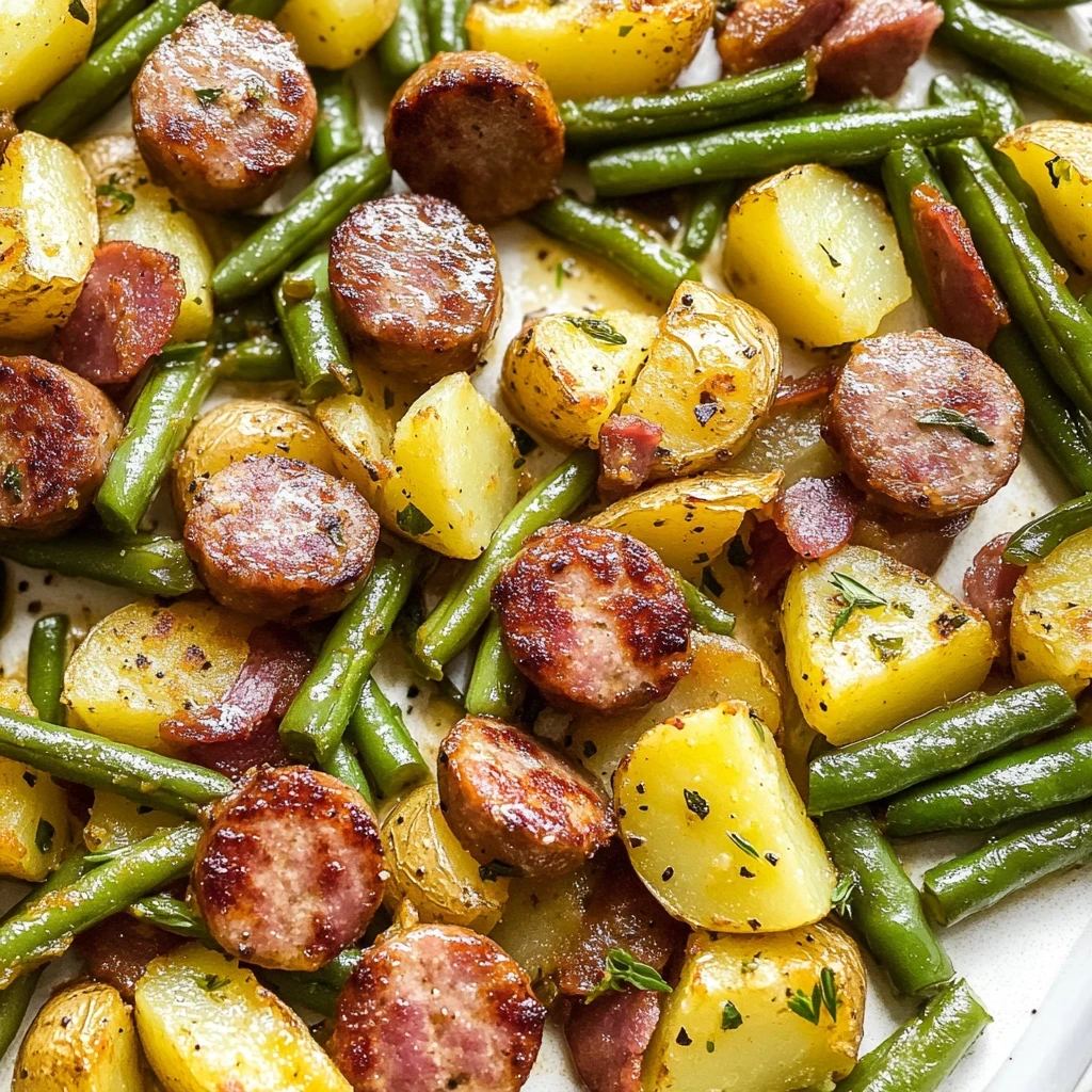 Hearty Sausage Potatoes and Green Beans Recipe 2 sausage potatoes and green beans image 3